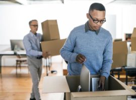Office removals packing