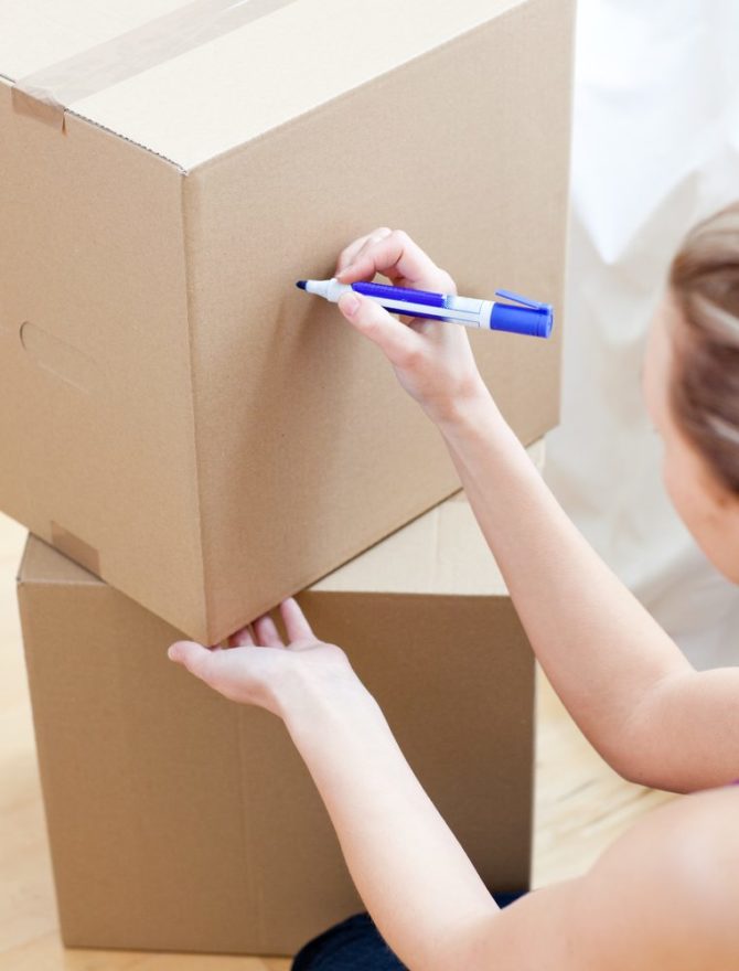Labelling boxes is also one of several moving house tips you should follow