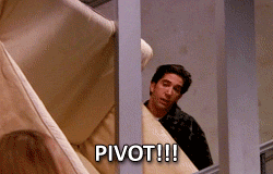 friends ross pivot gif