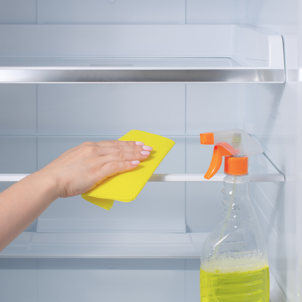 Cleaning Your appliance before you move a fridge freezer
