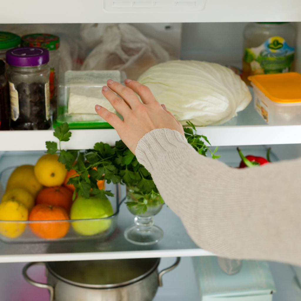 Clearing the contents before moving a fridge freezer